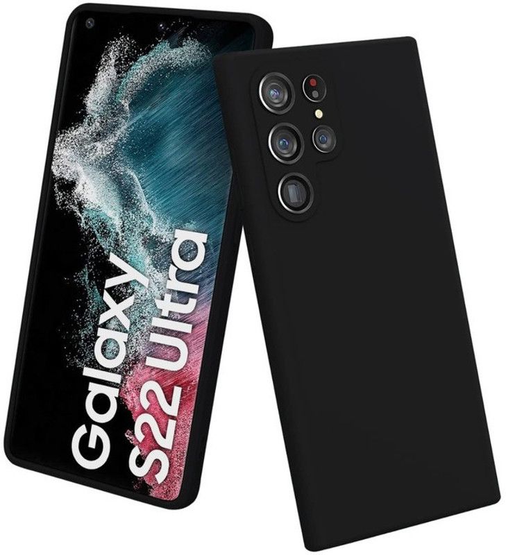 CHATURVEDH Back Cover for Samsung Galaxy S22 Ultra (5G)  (Black, Pack of: 1)