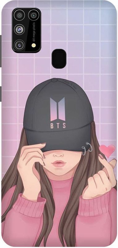 FRONK Back Cover for SAMSUNG Galaxy M31, BTS, CUTE, GIRL, ARMY, LOVE, MUSIC, KOREAN, SINGERS  (Beige, Hard Case, Pack of: 1)