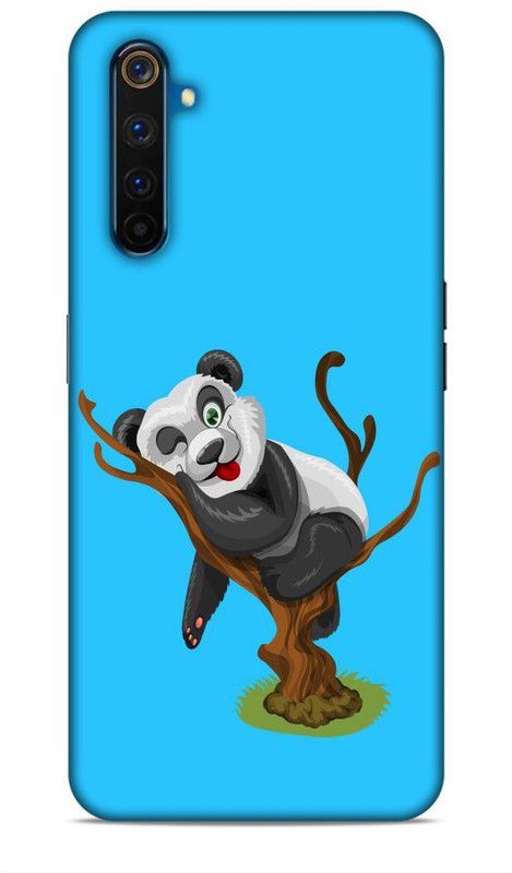 Jellybird Back Cover for Realme 6  (Blue, 3D Case, Pack of: 1)