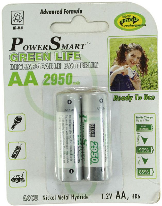 Power Smart Pack of 2 AA 2950mAh Battery  (Pack of 2)