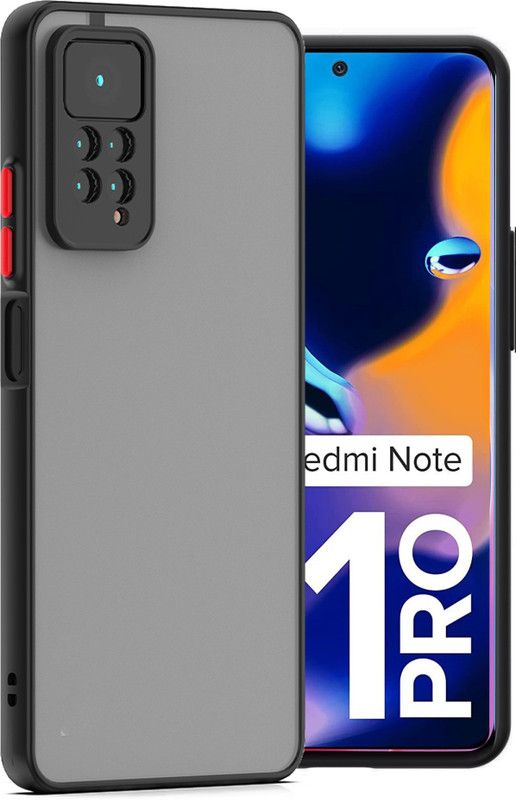Lilliput Back Cover for Mi Redmi Note 11 Pro 5G Matte Smoke Cover  (Black, Matte Finish, Pack of: 1)