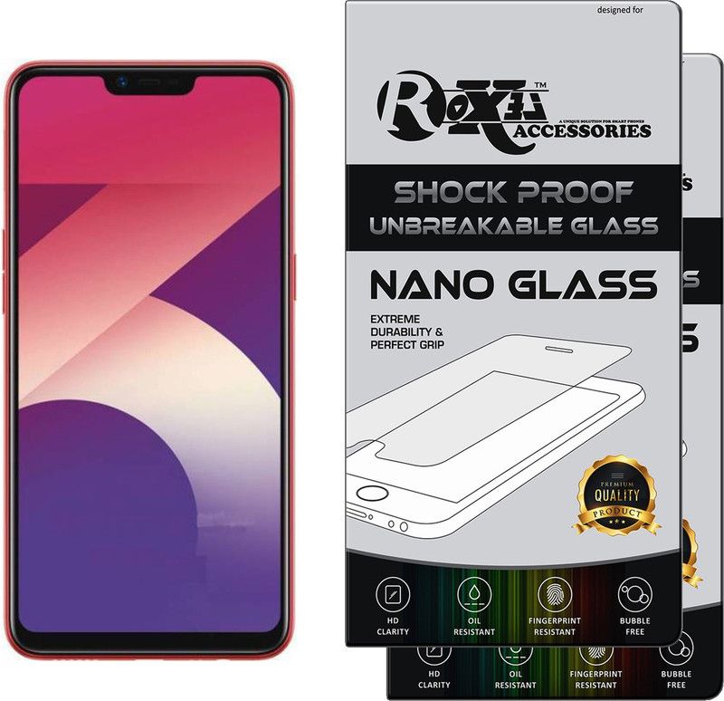 Roxel Nano Glass for Oppo A3s  (Pack of 2)