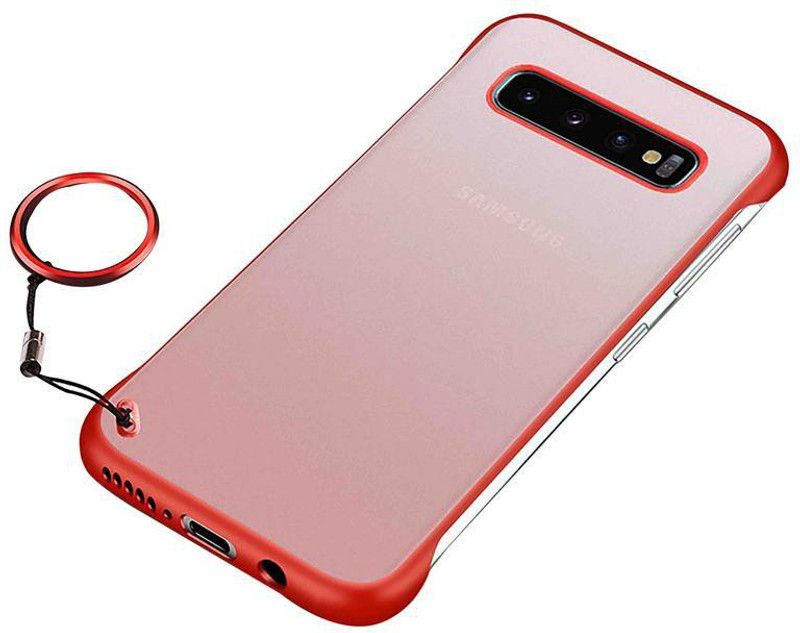 Vaku Luxos Back Cover for Samsung Galaxy S10 Frameless Semi Transparent case  (Red, Shock Proof, Pack of: 1)