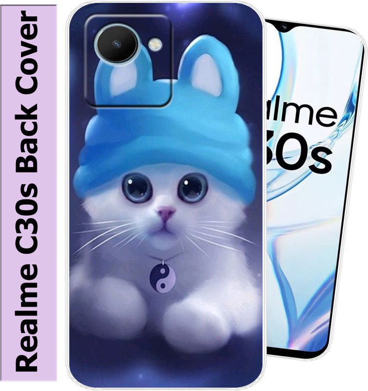 Goldista Back Cover for Realme C30s  (Multicolor, Flexible, Silicon, Pack of: 1)