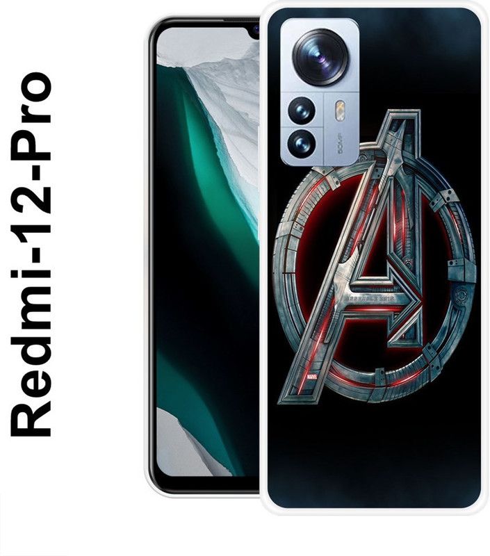 SUPERCASE Back Cover for Redmi 12 Pro  (Black, Grey, Grip Case, Silicon)