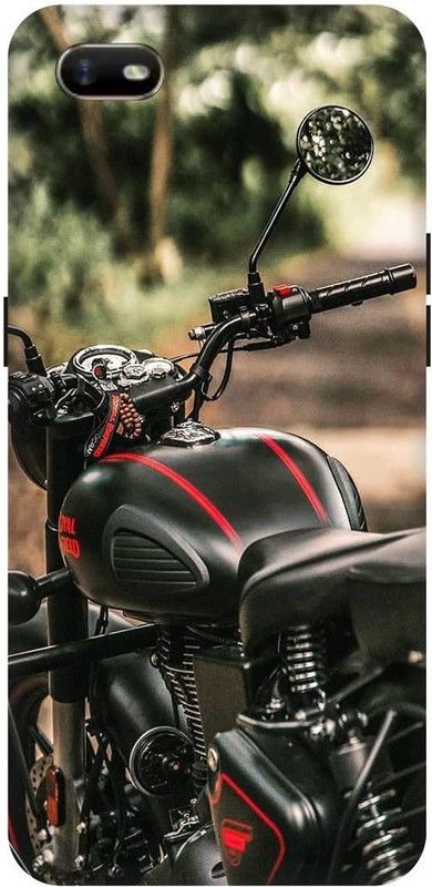 JUGGA Back Cover for OPPO A1K, CPH1923, ROYAL, ENFIELD, BULLET, CLASSIC, BIKE, LOVER, RACER  (Grey, Hard Case, Pack of: 1)