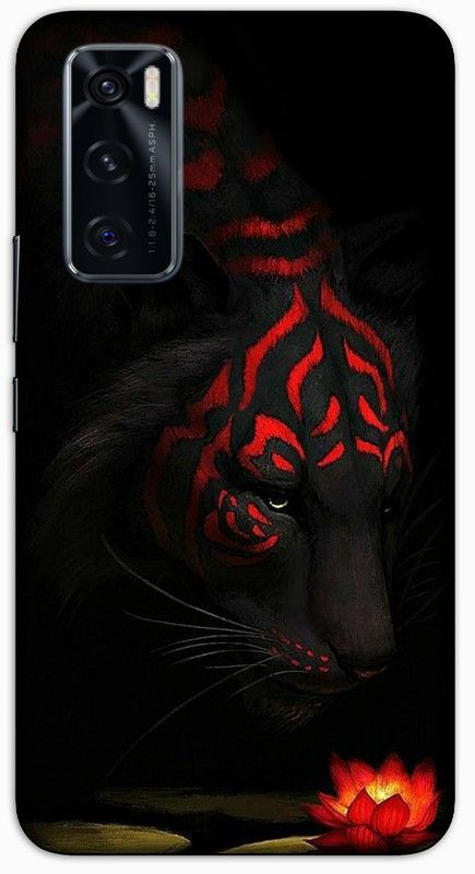 CROKIAN Back Cover for ViVO V20 SE Red lion Back Cover  (Multicolor, Hard Case, Pack of: 1)