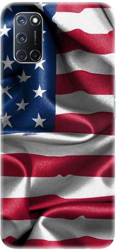 PNBEE Back Cover for Oppo A92, CPH2059 - Flag Print  (Multicolor, Hard Case, Pack of: 1)