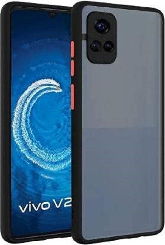Velfo Back Cover for Vivo Y72 (5G)  (Black, Silicon, Pack of: 1)