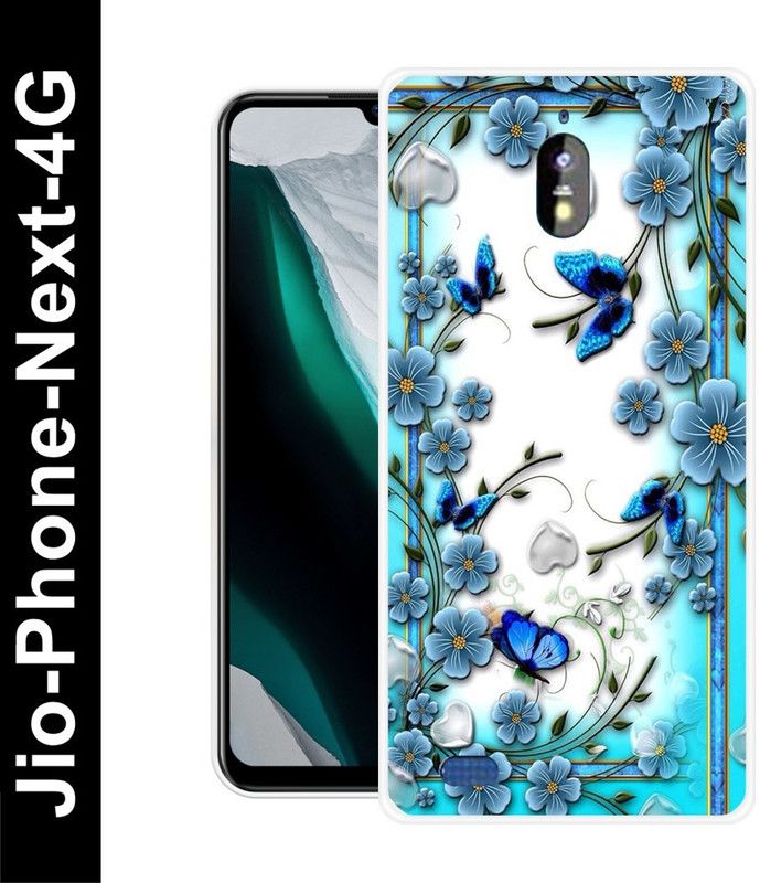 Aabra Back Cover for Jio Phone Next 4G  (Blue, Flexible, Silicon, Pack of: 1)