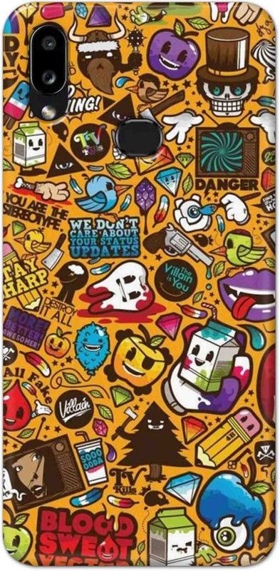 NDCOM Back Cover for Samsung Galaxy M01S Graffiti Designer Printed  (Multicolor, Hard Case, Pack of: 1)