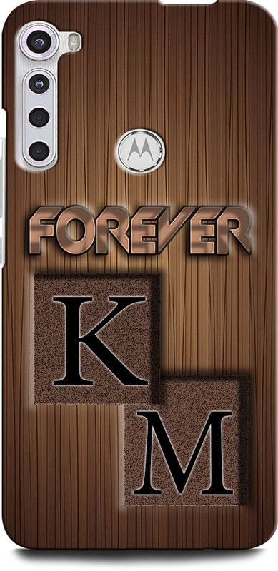 INTELLIZE Back Cover for MOTOROLA One Fusion+ KM, K LOVE M, M LOVE K, K LETTER, M LETTER, KM NAME  (Multicolor, Hard Case, Pack of: 1)