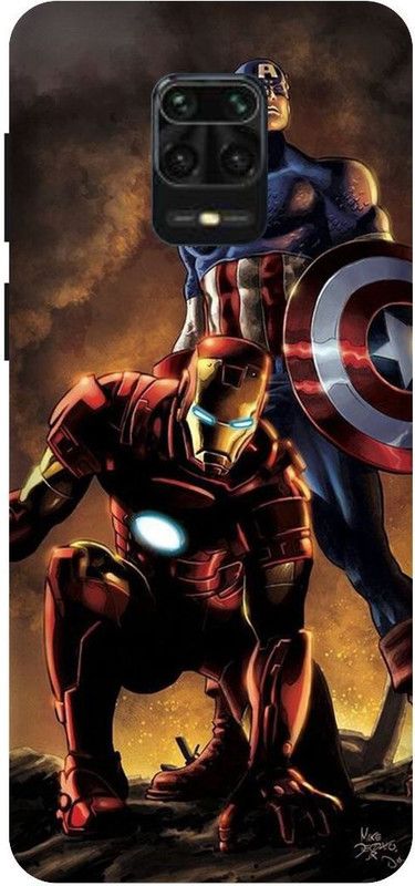 KARJUN Back Cover for Mi Redmi Note 9 pro (Avengers) Printed Case Cover  (Multicolor, Hard Case, Pack of: 1)