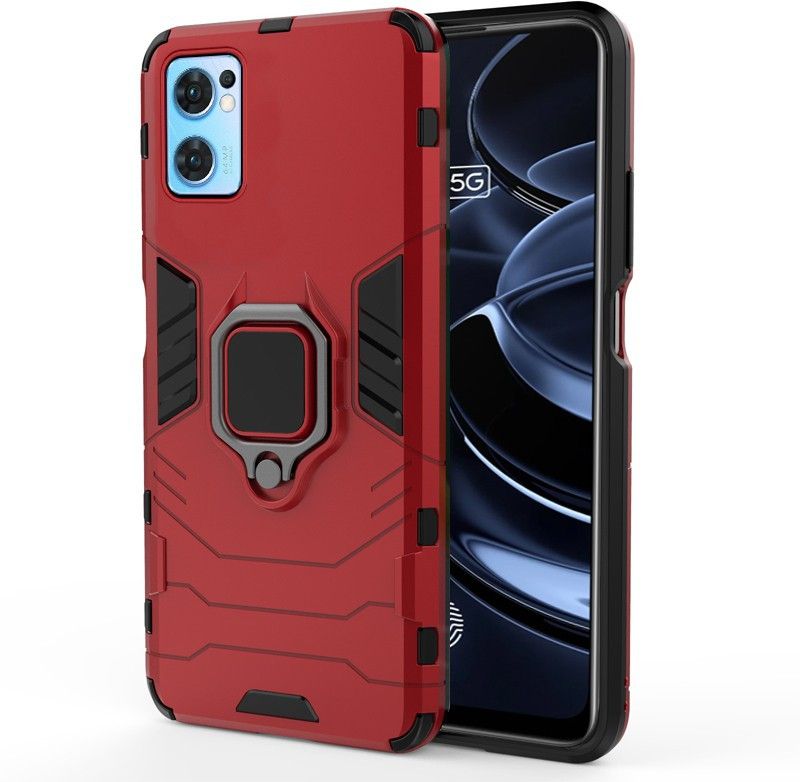 Wowcase Back Cover for Oppo Reno 7 5G, Oppo Reno7 5G  (Red, Rugged Armor, Pack of: 1)