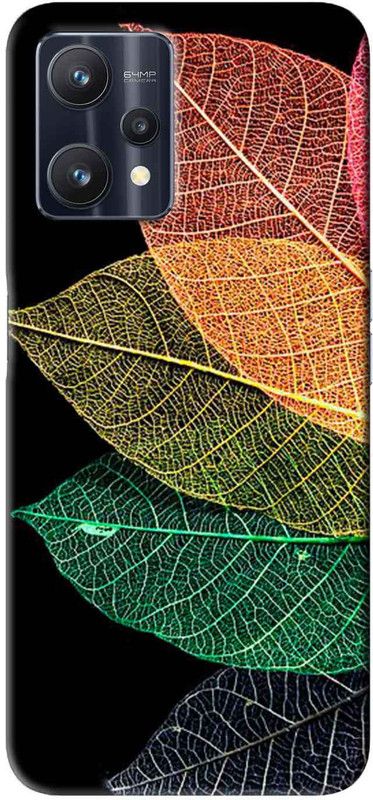 NDCOM Back Cover for Realme 9 Pro 5G Colorful Leaf Printed  (Multicolor, Hard Case, Pack of: 1)