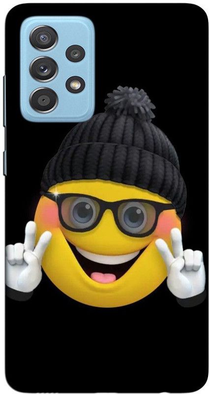 CROKIAN Back Cover for Samsung Galaxy A52s,Samsung Galaxy A52 Smile Back Cover  (Black, Hard Case, Pack of: 1)