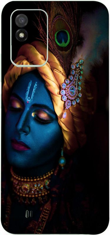 Jeeva Creation Realme Narzo 50i, narzo 50i Mobile Skin  (Ultra Super JeevaCreation_Narzo-50i_JeevaCreation_Narzo-50i-Enlightaned Krishna Skin With High Matte Finish.)