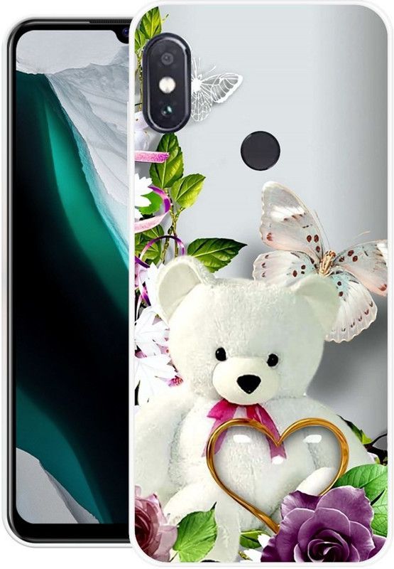 Ghanta Walaj Back Cover for Mi Redmi Note 6 Pro  (White, Flexible, Silicon, Pack of: 1)