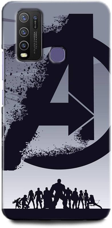 Afterglow Back Cover for Vivo Y50 Avengers Logo, Marvel, Avenger, Comic  (Multicolor, Dual Protection, Pack of: 1)