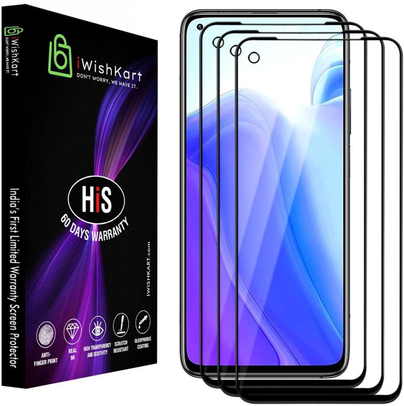 iWishKart Edge To Edge Tempered Glass for Realme 7i  (Pack of 3)