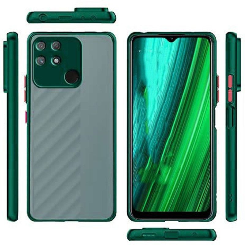 Lilliput Back Cover for Mi Redmi 10  (Green)