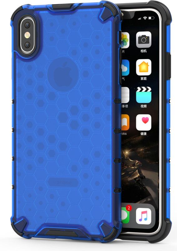 Elica Bumper Case for Apple iPhone XS Max 6.5"  (Blue, Shock Proof, Pack of: 1)