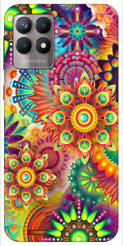 BLUEZAP Back Cover for Realme 8i  (Multicolor, Grip Case, Silicon, Pack of: 1)