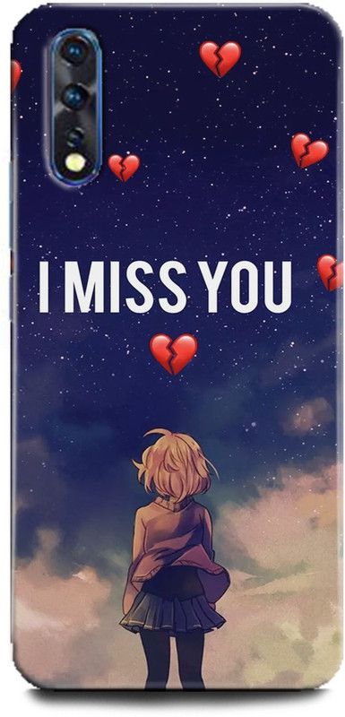 INTELLIZE Back Cover for Vivo Z1x/1917, PD1921F_EX Miss You,Printed  (Multicolor, Shock Proof, Pack of: 1)