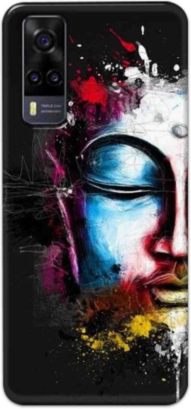 NDCOM Back Cover for Vivo Y31 2021 Lord Budha Face Printed  (Multicolor, Hard Case, Pack of: 1)
