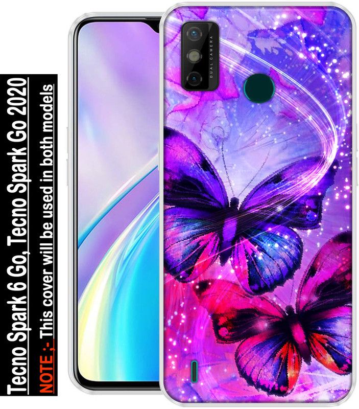 INDIALAND Back Cover for Tecno Spark 6 Go, Tecno Spark Go 2249  (Multicolor, Grip Case, Silicon, Pack of: 1)