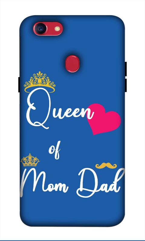 Ekish Back Cover for Oppo F5  (Blue, White, Hard Case, Pack of: 1)
