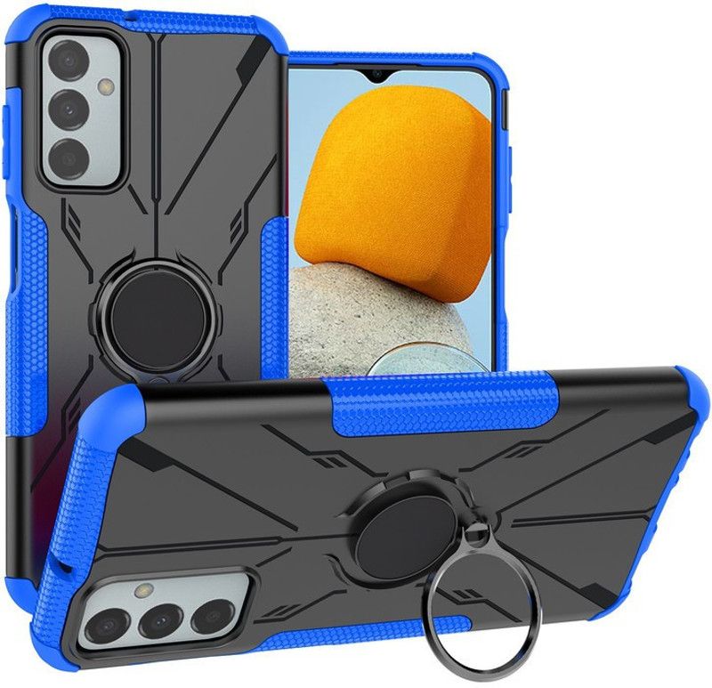 ZIVITE Back Cover for Samsung Galaxy F23  (Blue, Black, Cases with Holder, Pack of: 1)
