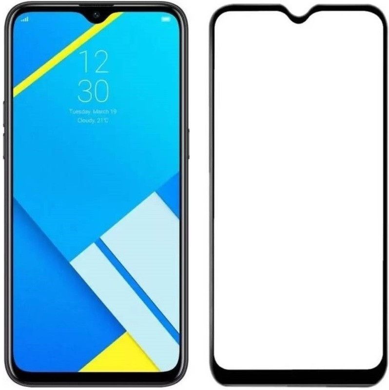 The Wholeseller Edge To Edge Tempered Glass for Realme C2  (Pack of 1)