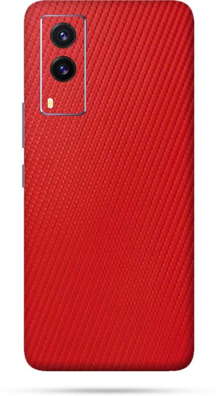 Satisfactory Vivo V21e, Mobile Back Skin Guard Mobile Skin  (Red)