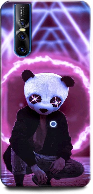 Afterglow Back Cover for Vivo V15 Pro NEON TRAP BOY, PANDA, GALAXY, GAME OVER  (Multicolor, Shock Proof, Pack of: 1)