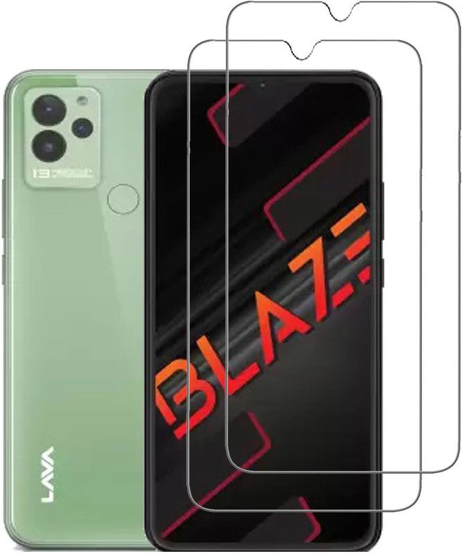 NSTAR Tempered Glass Guard for Lava Blaze  (Pack of 2)