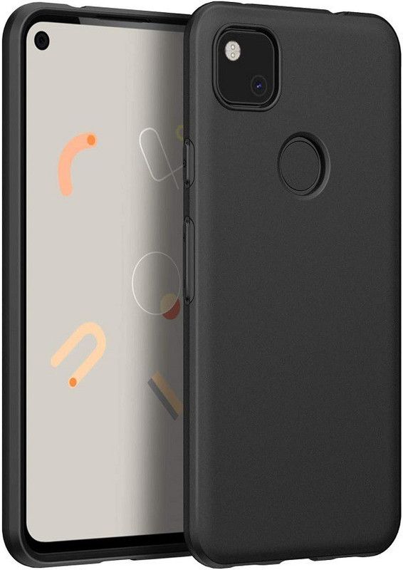 Value Back Cover for Google Pixel 4A  (Black, Shock Proof, Pack of: 1)
