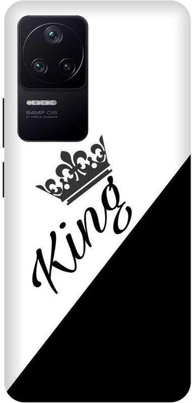 play fast Back Cover for POCO F4 5G  (White, Black, Hard Case, Pack of: 1)