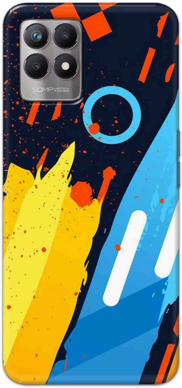 NDCOM Back Cover for Realme 8i Abstrac Pattern Printed  (Multicolor, Hard Case, Pack of: 1)