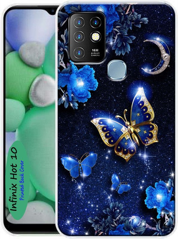 SkyWarren Back Cover for Infinix Hot 10, Infinix Hot 10 Back Cover  (Multicolor, Dual Protection, Silicon)