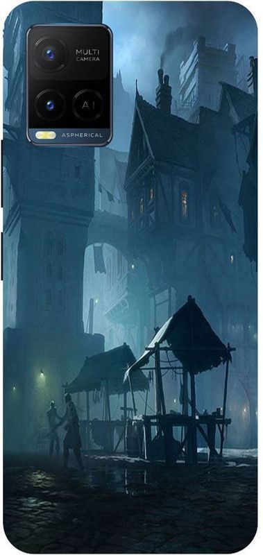 Bluvver Back Cover for Vivo Y21,V2111, Printed City Old,Back Cover  (Multicolor, Hard Case, Pack of: 1)