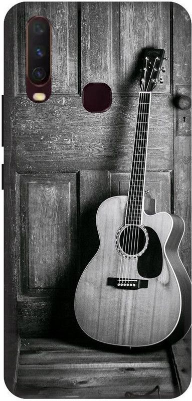 URCHIN Back Cover for vivoY17 guitar, guitar love, cool, love, music, instuments, black and white  (Multicolor, Shock Proof, Pack of: 1)