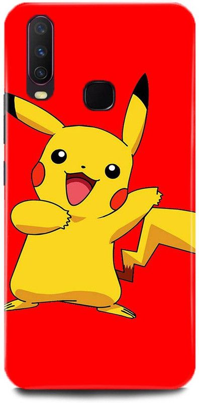 play fast Back Cover for Vivo Y15/1901 PIKACHU PRINTED  (Multicolor, Hard Case, Pack of: 1)