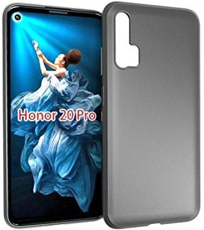 Outlier Back Cover for Honor 20 Pro  (Black, Silicon)
