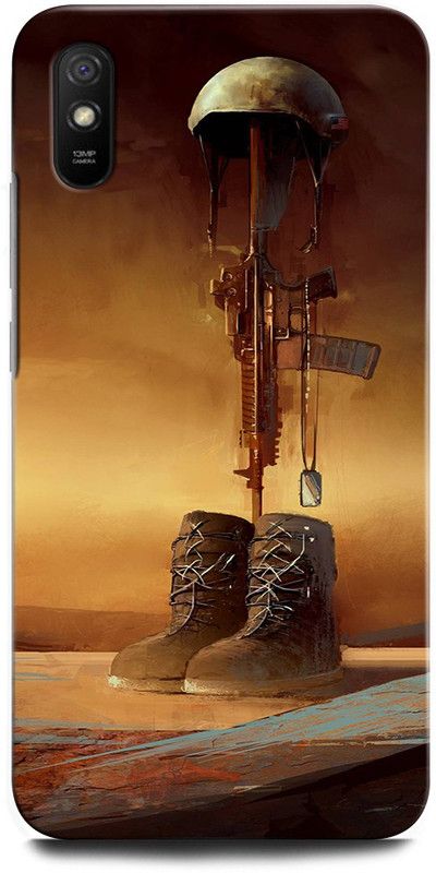 ORBIQE Back Cover for Redmi 9i MZB0817IN INDIAN ARMY, ARMY, GUN  (Multicolor, Shock Proof, Pack of: 1)