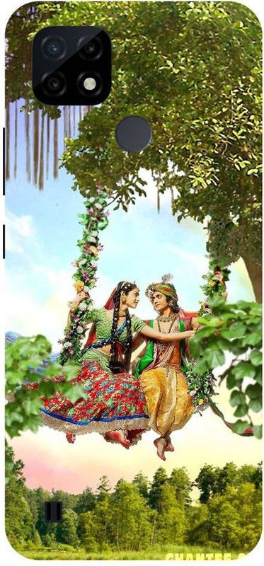 Wall Art Back Cover for Realme C25Y RADHA KRISHNA, LORD, KRISHANJI, GOD, KRISHN KANHIYA  (Multicolor, Dual Protection, Pack of: 1)