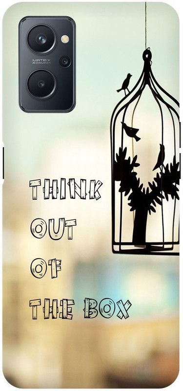 Bluvver Back Cover for OPPO A76, CPH2375 Printed Think Out Of The Box Back Cover  (Multicolor, Hard Case, Pack of: 1)