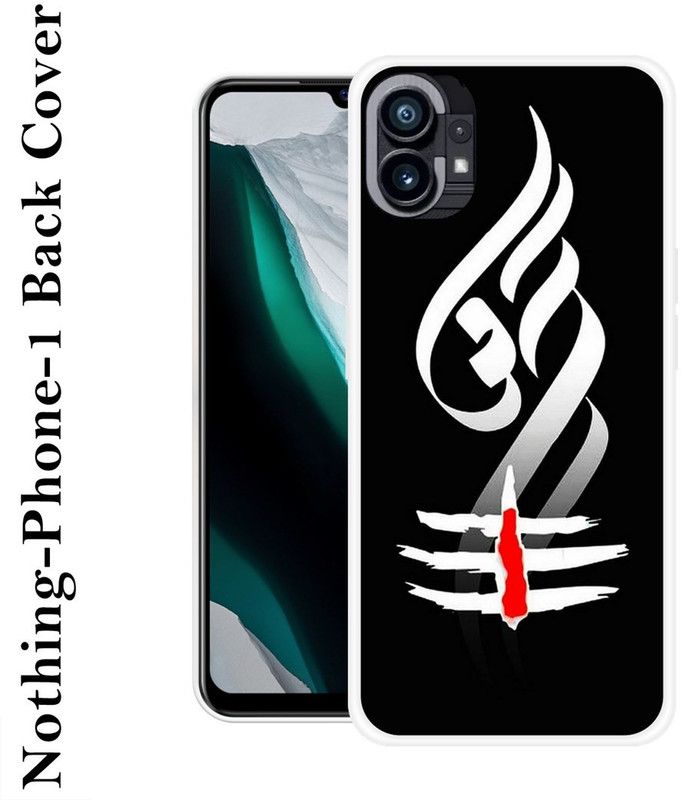INDIALAND Back Cover for Nothing Phone 1  (Black, White, Grip Case, Silicon, Pack of: 1)
