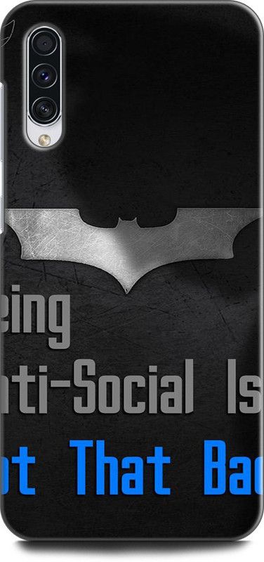 Afterglow Back Cover for SAMSUNG Galaxy A70s BEING ANTI, SOCIAL,BATMAN  (Multicolor, Shock Proof)