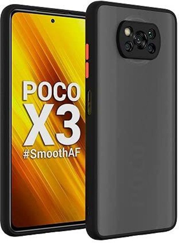 Power Back Cover for Poco X3, Poco X3 Pro  (Black, Shock Proof, Pack of: 1)